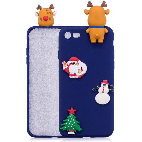 Silicone Christmas Smartphone Case For iPhone