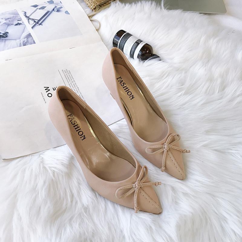 Simply Sweet Bowtie Kitten Heels