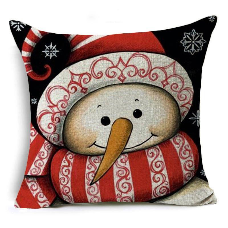 Bantal Bantal Liburan Snowman Smiling