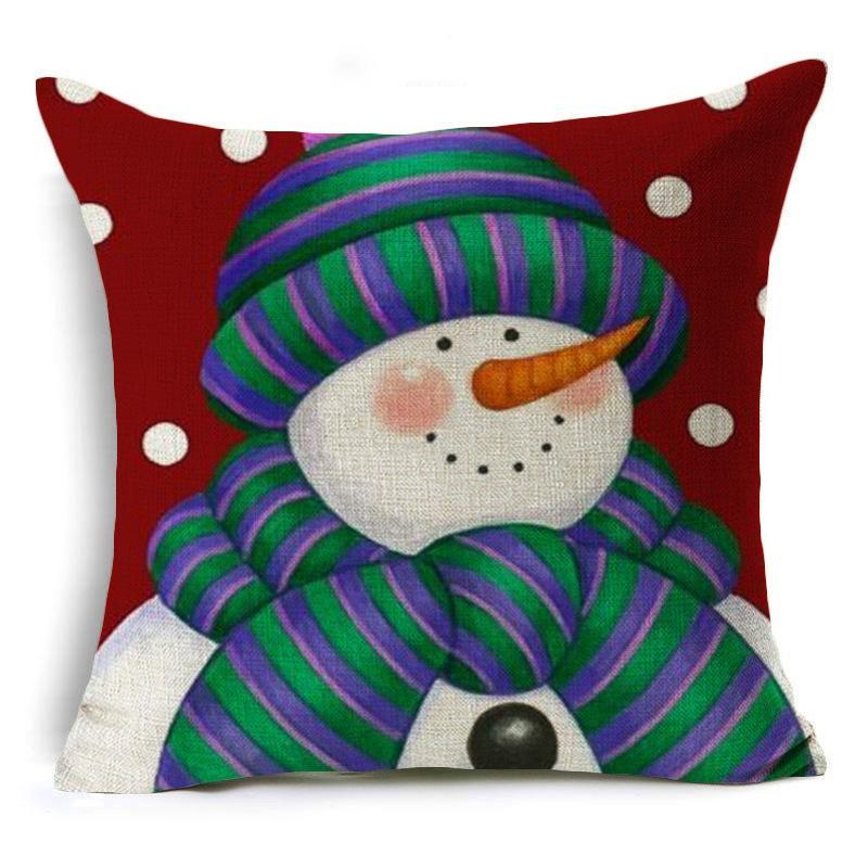 Bantal Bantal Liburan Snowman Smiling