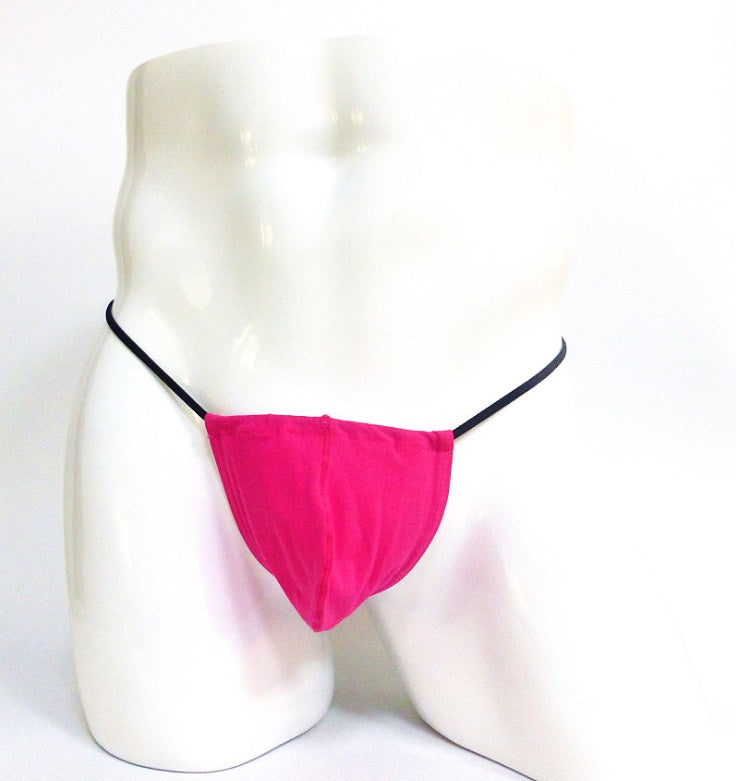 Solid Color Pouch G-String-Pink-Theone Apparel