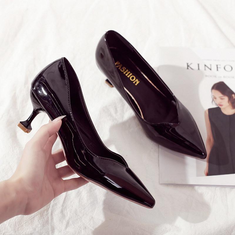 Square Statement Heel Kitten Pumps