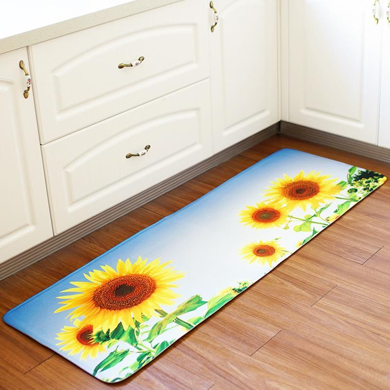 Sunflowers and Sunshine Long Kitchen Mat