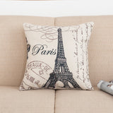 A Parigi con le coperture per cuscini stampate d'amore