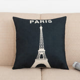 Para Paris com capas de travesseiro impresso de amor