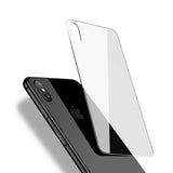 iPhone X Protetor de tela traseira de vidro temperado