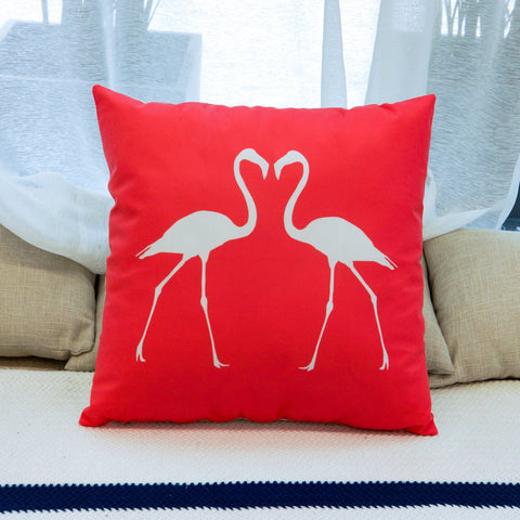 Tropical Pink Flamingo Pillow Covers