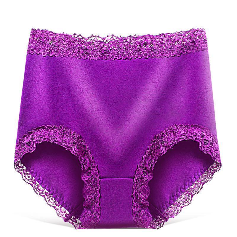 Tummy Tucker Lace Trimmed Panty-Dark Purple-Theone Apparel