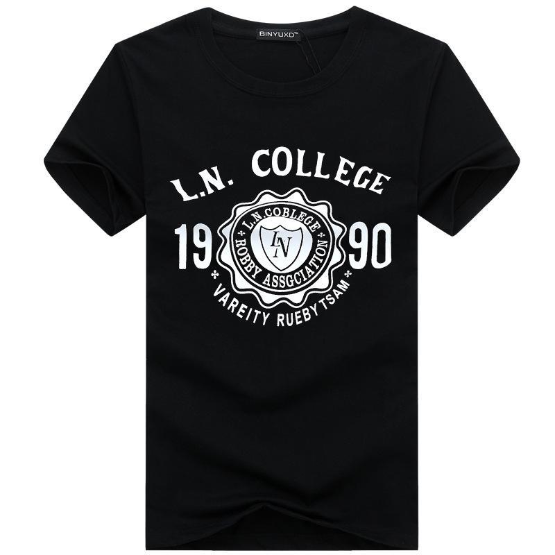 Varsity Co Ed College Shirt-Black-Theone Apparel