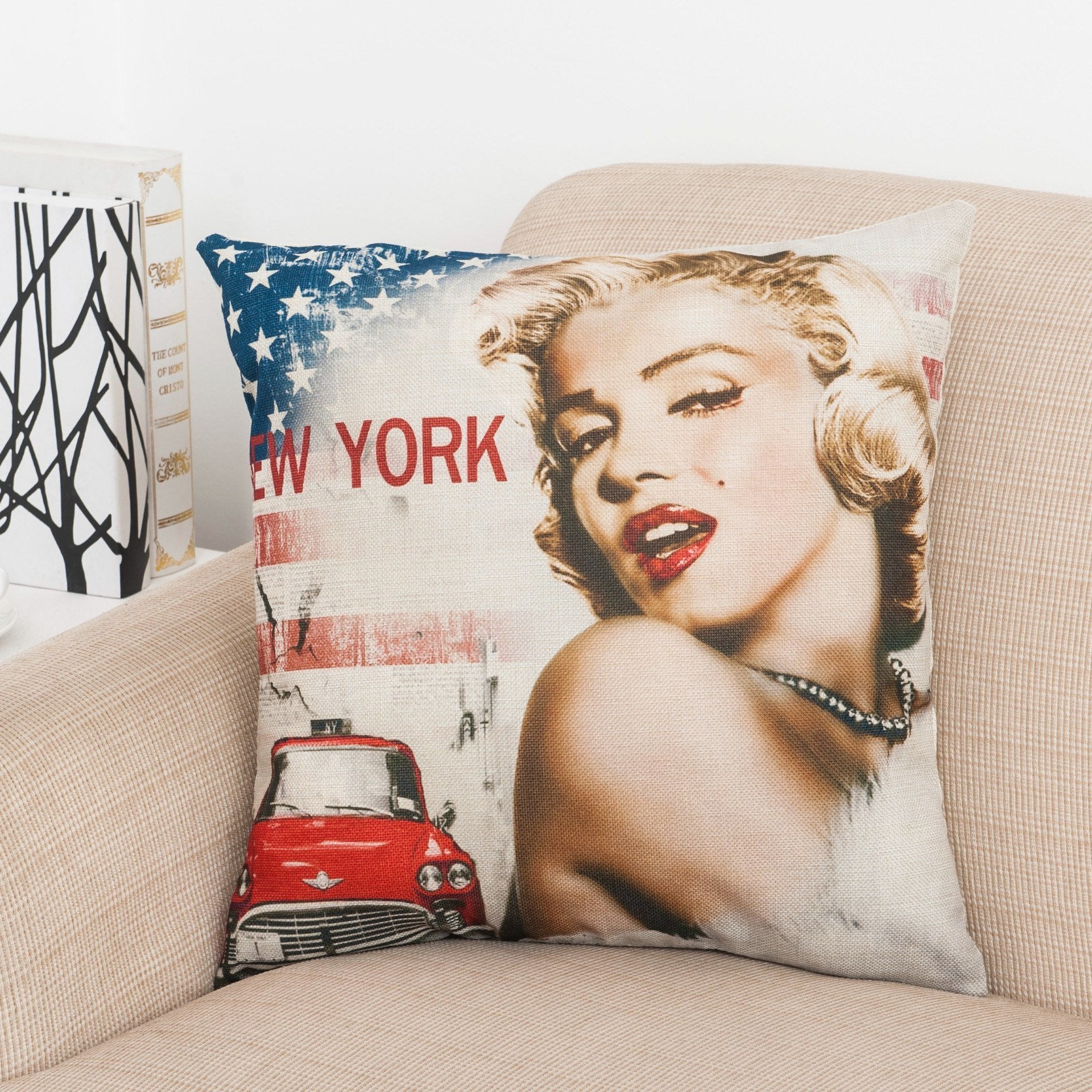 Fundas de almohada con estampado gráfico artístico de Warhol