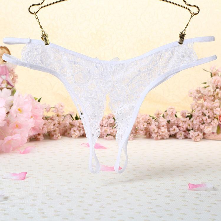 Crotchless Hip Strap Lace Panty - Theone Apparel