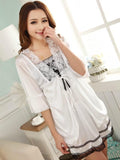 Satin & Lace Babydoll with Robe