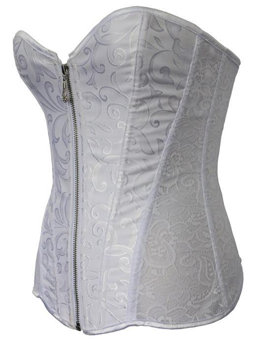 Zippered Lacy Lingerie Corset