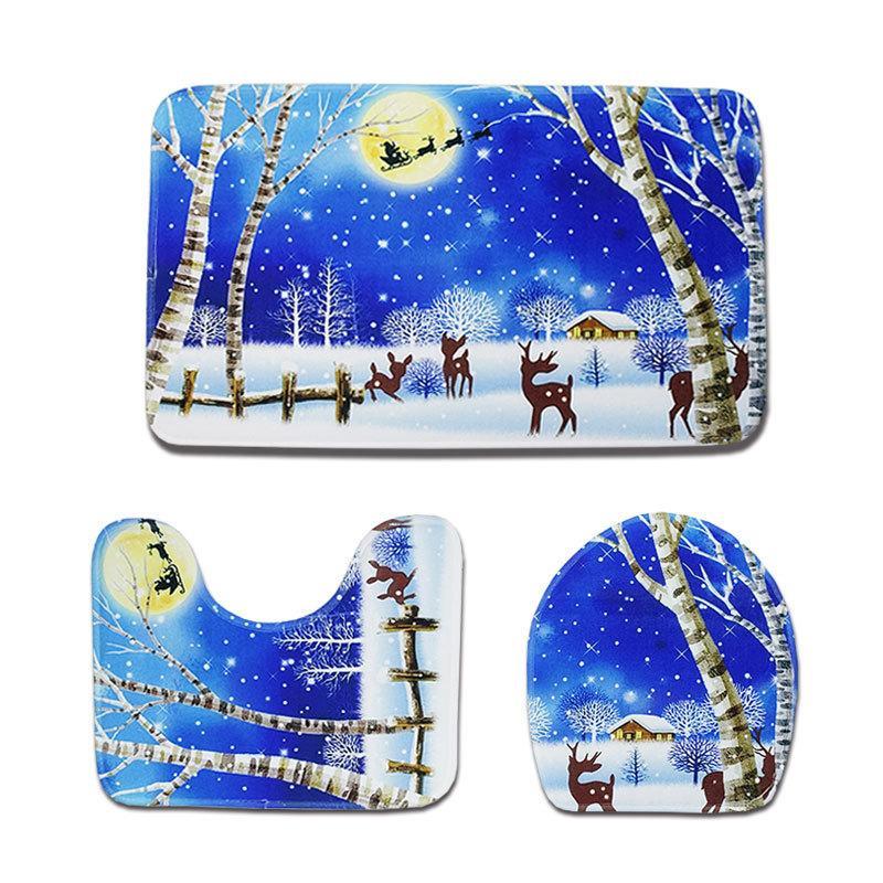 Winter Wonderland Christmas Bath Mat Bath Mat