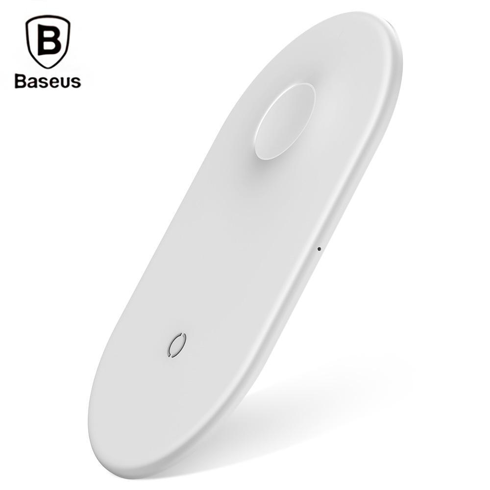 Wireless 2 in 1 Charging Pad for iWatch-White-Theone Apparel