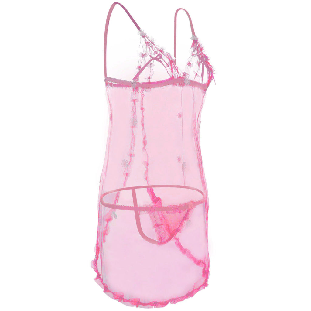 Bekleed met kant zie Babydoll