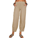 Ankle Length Wide Leg Casual Pants - THEONE APPAREL
