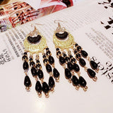 Black & Gold Chandelier Earrings - THEONE APPAREL