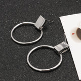 Block Stud and Loop Earrings - THEONE APPAREL