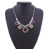 Bold Coloful Disc Necklace - THEONE APPAREL