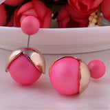 Candy Colored Rubber Sphere Earrings - THEONE APPAREL