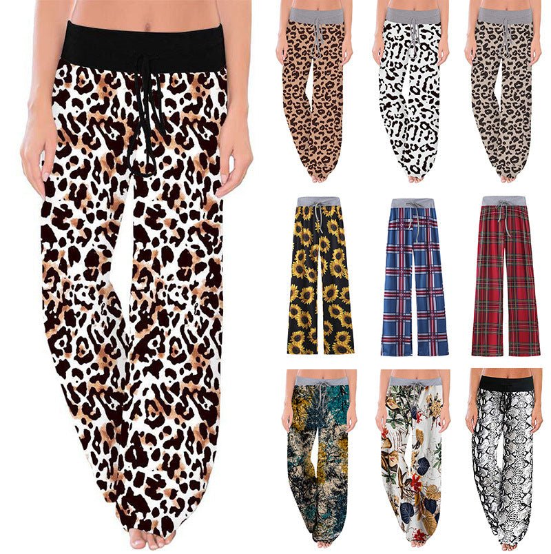 Casual Drawstring Elastic Lounge Pajama Pants - THEONE APPAREL