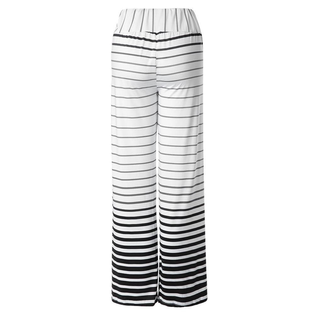 Casual Striped Dimensions Bowtie Pants - THEONE APPAREL